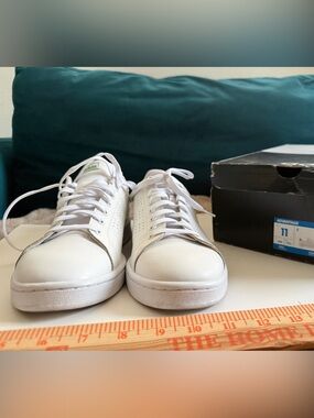 Adidas: White Low-Top Sneakers
